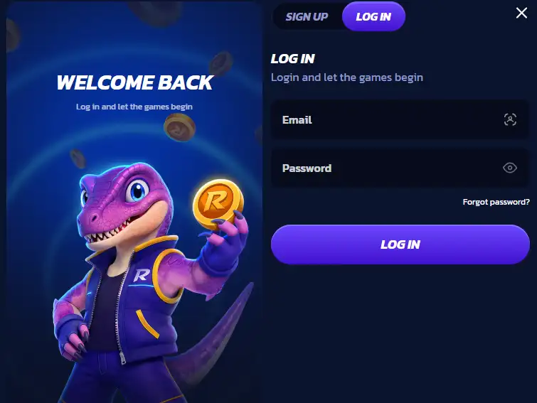 rapter casino login