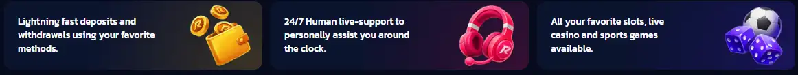 rapter casino service features